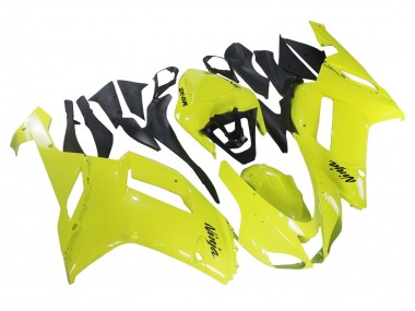 Discount 2007-2008 Yellow Ninja Kawasaki ZX6R Motorcycle Fairings Canada