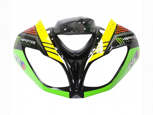 Discount 2009-2012 Green Glossy Black Yellow White Red Elf Monster Kawasaki ZX6R Motorcycle Fairings Canada