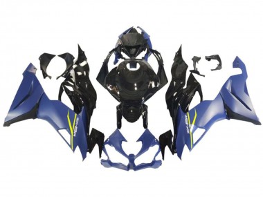 Discount 2009-2012 Blue Glossy Black Yellow Kawasaki ZX6R Motorcycle Fairing Canada