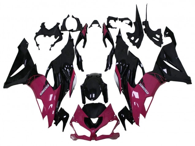 Discount 2013-2018 Purple Glossy Black Kawasaki ZX6R Motorcycle Fairing Canada