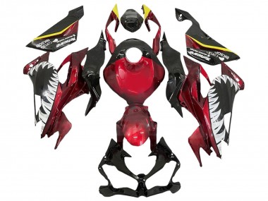 Discount 2013-2018 Red Yellow Black White Shark Kawasaki ZX6R Motorcycle Fairings Canada