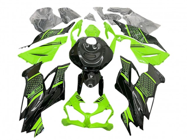 Discount 2019-2022 Green Black Honeycomb Kawasaki ZX6R Motorcycle Fairings Canada