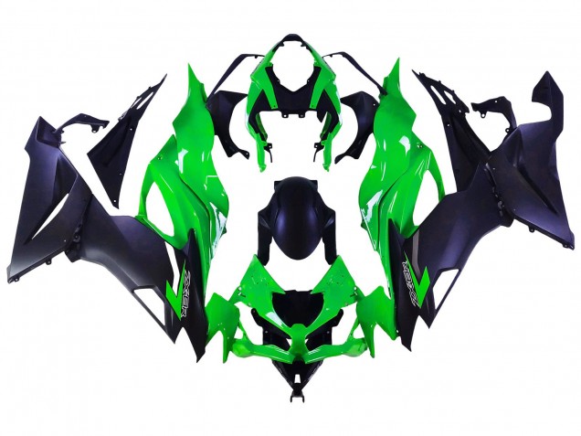 Discount 2019-2022 Green Matte Black Kawasaki ZX6R Motorcycle Fairings Canada
