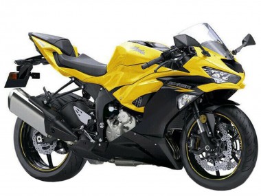 Discount 2019-2022 Yellow Matte Black Kawasaki ZX6R Motorcycle Fairings Canada