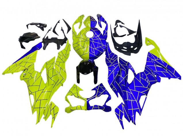 Discount 2019-2022 Blue Yellow Kawasaki ZX6R Motorcycle Fairings Canada