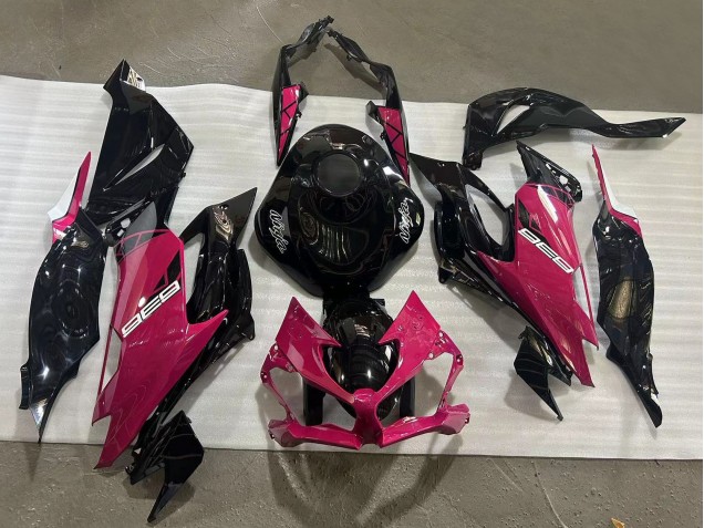 Discount 2019-2022 Glossy Black Pink Ninja Kawasaki ZX6R Motorcycle Fairings Canada