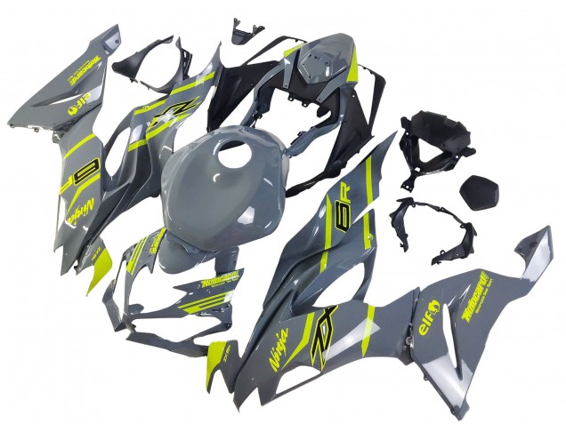 Discount 2019-2022 Nardo Grey Yellow Kawasaki ZX6R Motorcycle Fairings Canada