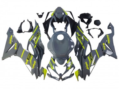 Discount 2019-2022 Nardo Grey Yellow Kawasaki ZX6R Motorcycle Fairings Canada