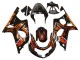 Discount 2000-2002 Glossy Black Orange Flame Suzuki GSXR1000 Motorcycle Fairings Canada