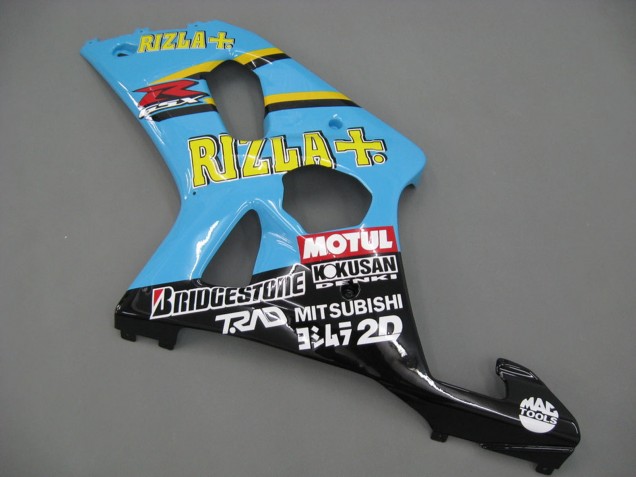 Discount 2000-2002 Light Blue Yellow Black Motul Rizla Suzuki GSXR1000 Motorcycle Fairings Canada