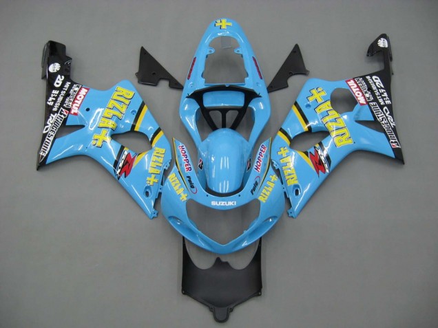 Discount 2000-2002 Light Blue Yellow Black Motul Rizla Suzuki GSXR1000 Motorcycle Fairings Canada
