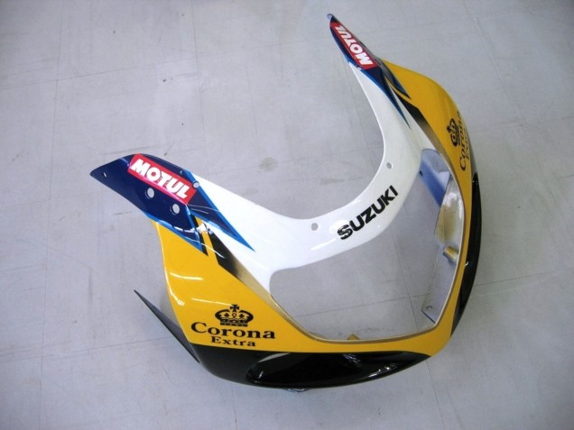 Discount 2000-2002 Yellow Dark Blue White Motul Corona Suzuki GSXR1000 Motorcycle Fairings Canada