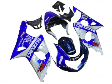 Discount 2000-2002 Blue White Silver Castrol Dunlop Suzuki GSXR1000 Motorcycle Fairings Canada