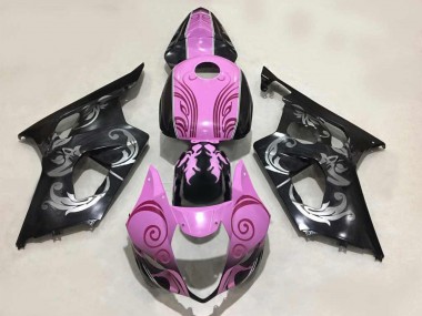 Discount 2003-2004 Black Pink Suzuki GSXR 1000 Motorcycle Fairings Canada