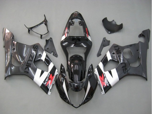 Discount 2003-2004 Glossy Black White Grey Red Suzuki GSXR 1000 Motorcycle Fairings Canada