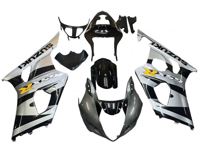 Discount 2003-2004 Glossy Black Silver Grey Yellow Suzuki GSXR 1000 Motorcycle Fairings Canada