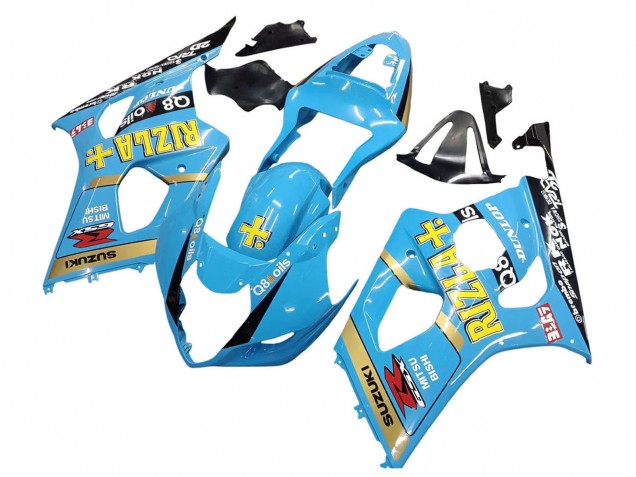 Discount 2003-2004 Light Blue Yellow Black Rizla Motul Suzuki GSXR 1000 Motorcycle Fairings Canada