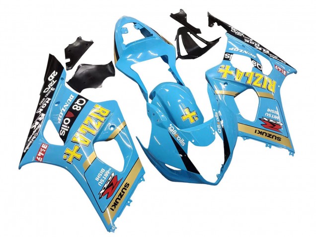 Discount 2003-2004 Light Blue Yellow Black Rizla Motul Suzuki GSXR 1000 Motorcycle Fairings Canada