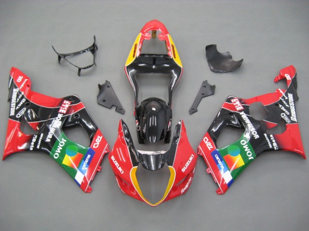 Discount 2003-2004 Red Yellow Blue Green Black JOMO Suzuki GSXR 1000 Motorcycle Fairings Canada