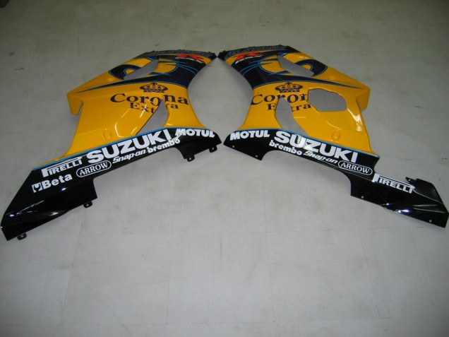 Discount 2003-2004 Yellow White Blue Black Corona Suzuki GSXR 1000 Motorcycle Fairings Canada