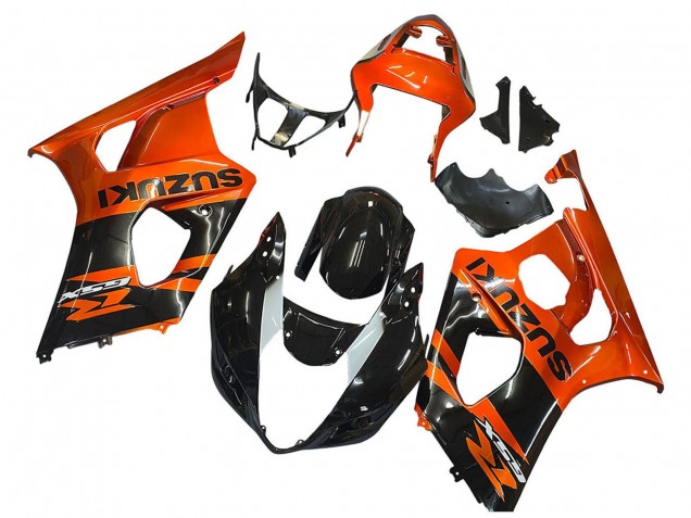 Discount 2003-2004 Burnt Orange Glossy Black Suzuki GSXR 1000 Motorcycle Fairing Canada
