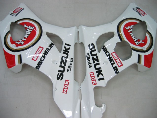 Discount 2003-2004 White Red Motul Lucky Strike Suzuki GSXR 1000 Motorcycle Fairings Canada