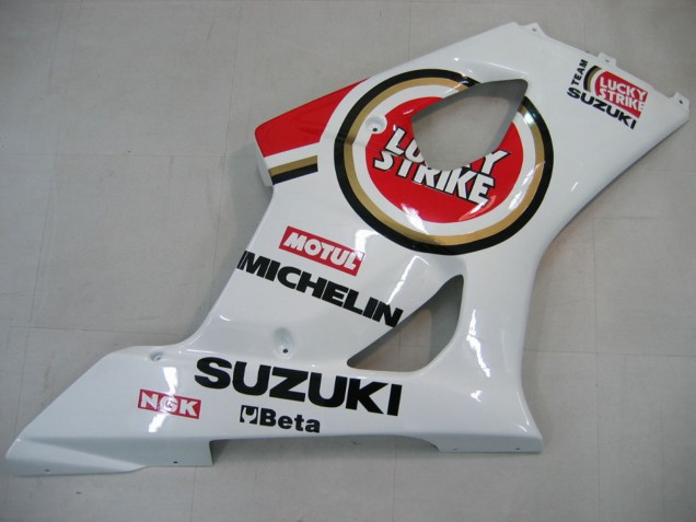 Discount 2003-2004 White Red Motul Lucky Strike Suzuki GSXR 1000 Motorcycle Fairings Canada