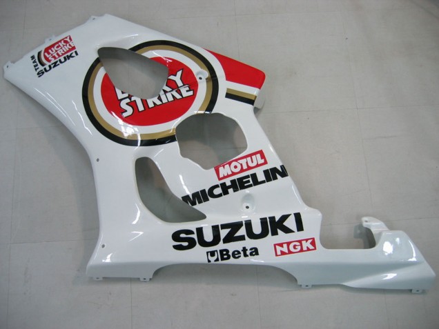 Discount 2003-2004 White Red Motul Lucky Strike Suzuki GSXR 1000 Motorcycle Fairings Canada