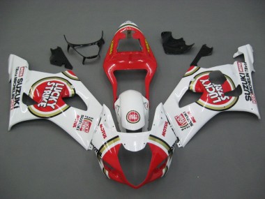 Discount 2003-2004 White Red Motul Lucky Strike Suzuki GSXR 1000 Motorcycle Fairings Canada
