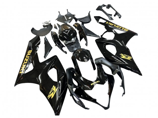 Discount 2005-2006 Glossy Black Gold Decal Suzuki GSXR 1000 Motorcycle Fairings Canada