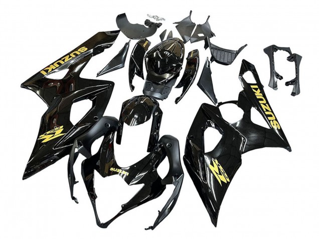 Discount 2005-2006 Glossy Black Gold Decal Suzuki GSXR 1000 Motorcycle Fairings Canada