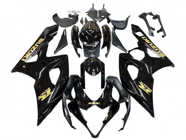 Discount 2005-2006 Glossy Black Gold Decal Suzuki GSXR 1000 Motorcycle Fairings Canada