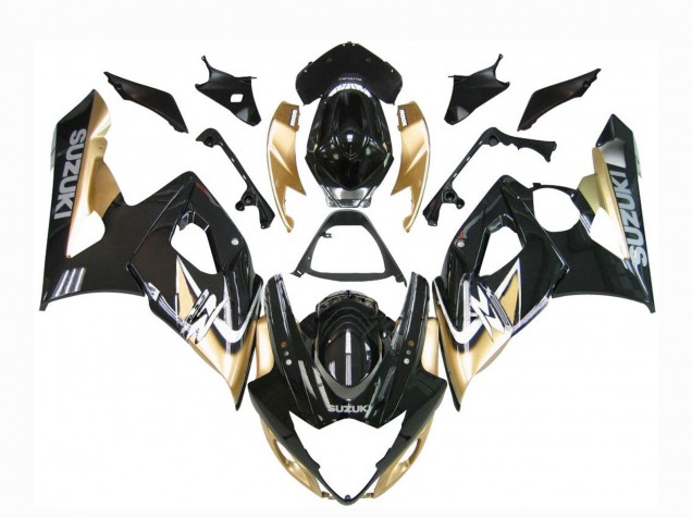Discount 2005-2006 Black Gold Suzuki GSXR 1000 Motorcycle Fairings Canada