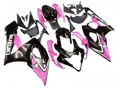 Discount 2005-2006 Glossy Black Pink Suzuki GSXR 1000 Motorcycle Fairings Canada