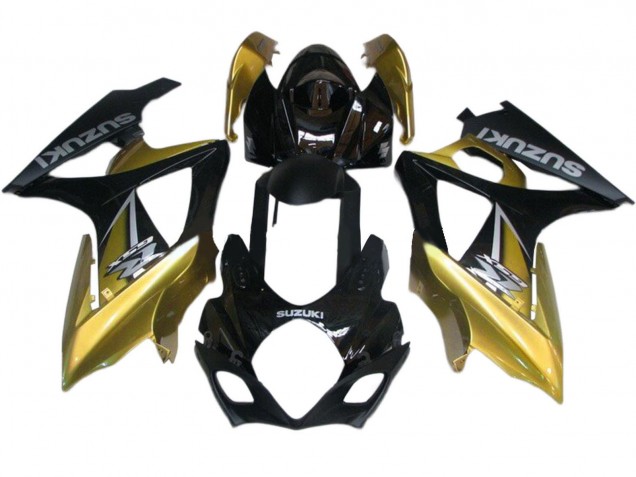 Discount 2007-2008 Gold Black Silver Decal Suzuki GSXR 1000 Motorcycle Fairings Canada
