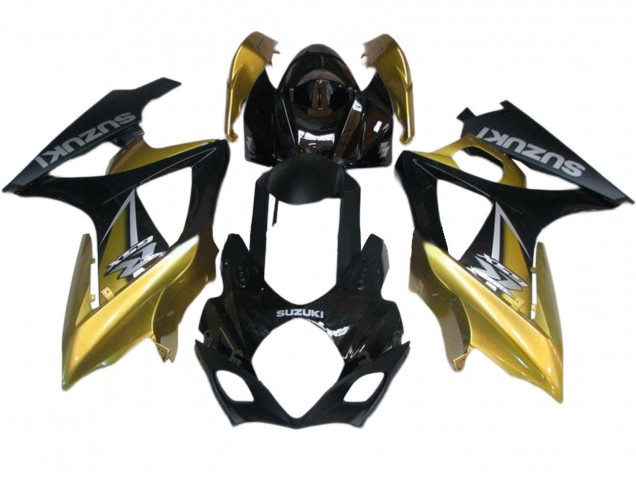 Discount 2007-2008 Gold Black Silver Decal Suzuki GSXR 1000 Motorcycle Fairings Canada