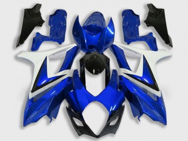 Discount 2007-2008 White Blue Black Suzuki GSXR 1000 Motorcycle Fairing Canada