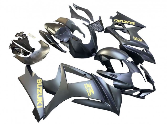 Discount 2007-2008 Matte Black Gold Decal Suzuki GSXR 1000 Motorcycle Fairings Canada