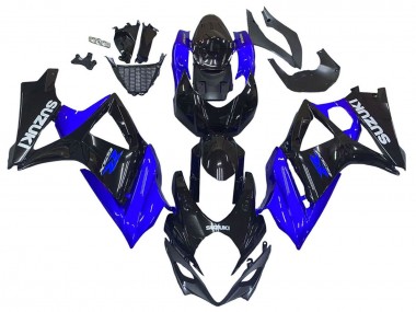 Discount 2007-2008 Blue Glossy Black Suzuki GSXR 1000 Motorcycle Fairing Kits Canada