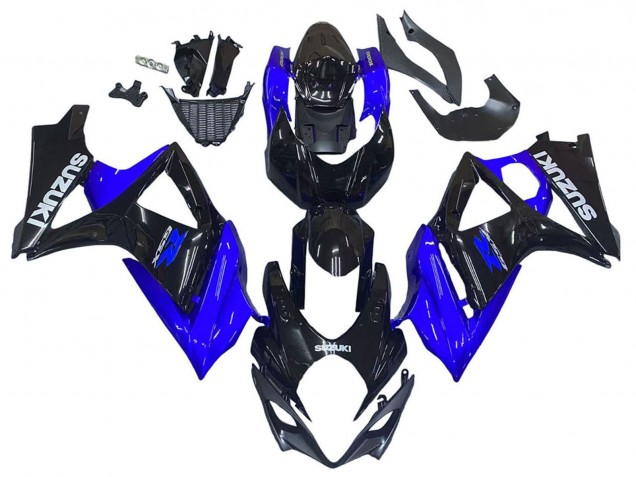 Discount 2007-2008 Blue Glossy Black Suzuki GSXR 1000 Motorcycle Fairing Kits Canada