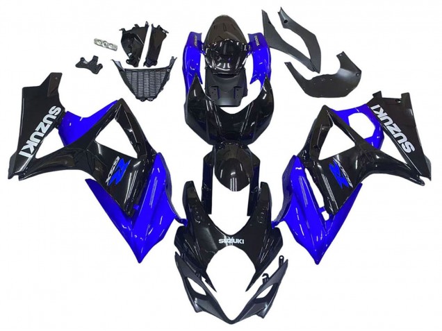 Discount 2007-2008 Blue Glossy Black Suzuki GSXR 1000 Motorcycle Fairing Kits Canada