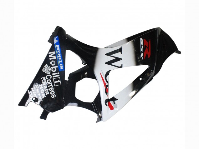 Discount 2007-2008 Glossy Black White West Suzuki GSXR 1000 Motorcycle Fairings Canada