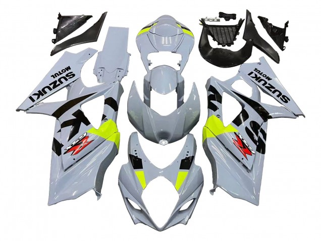 Discount 2007-2008 Light Grey Green Black Suzuki GSXR 1000 Motorcycle Fairings Canada