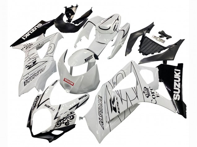Discount 2007-2008 White Black Alstare Corona Motul Suzuki GSXR 1000 Motorcycle Fairings Canada