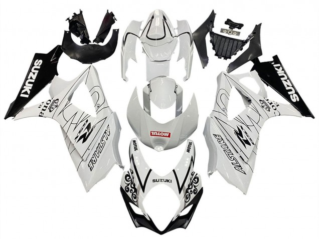 Discount 2007-2008 White Black Alstare Corona Motul Suzuki GSXR 1000 Motorcycle Fairings Canada