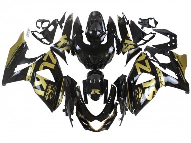 Discount 2009-2016 Glossy Black Gold Suzuki GSXR 1000 Motorcycle Fairings Canada