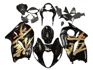 Discount 1996-2007 Glossy Black Gold Hayabusa Suzuki GSXR 1300 Hayabusa Motorcycle Fairings Canada