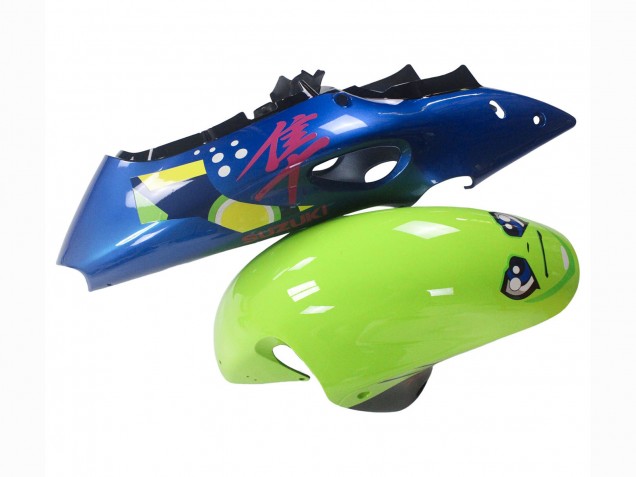 Discount 1996-2007 Blue Green Shark 46 Suzuki GSXR 1300 Hayabusa Motorcycle Fairings Canada