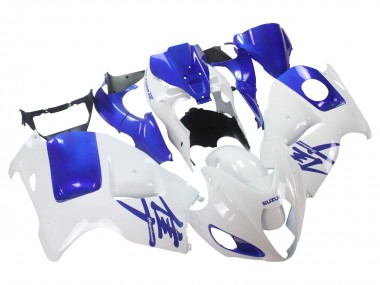 Discount 1996-2007 White Blue Hayabusa Suzuki GSXR 1300 Hayabusa Motorcycle Fairings Canada