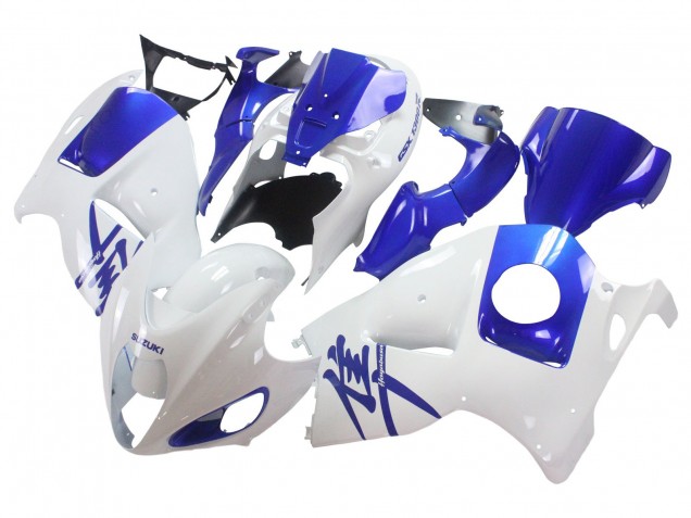 Discount 1996-2007 White Blue Hayabusa Suzuki GSXR 1300 Hayabusa Motorcycle Fairings Canada